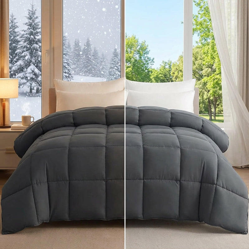 🛏️ 50% Rabatt! ✨ Leichte und atmungsaktive gesteppte Bettdecke – hochwertige Füllung aus Alternative zu Daunen, Kastensteppung und sichere Ecklaschen – allergikerfreundlicher Ganzjahreskomfort für empfindliche Schläfer 🌙