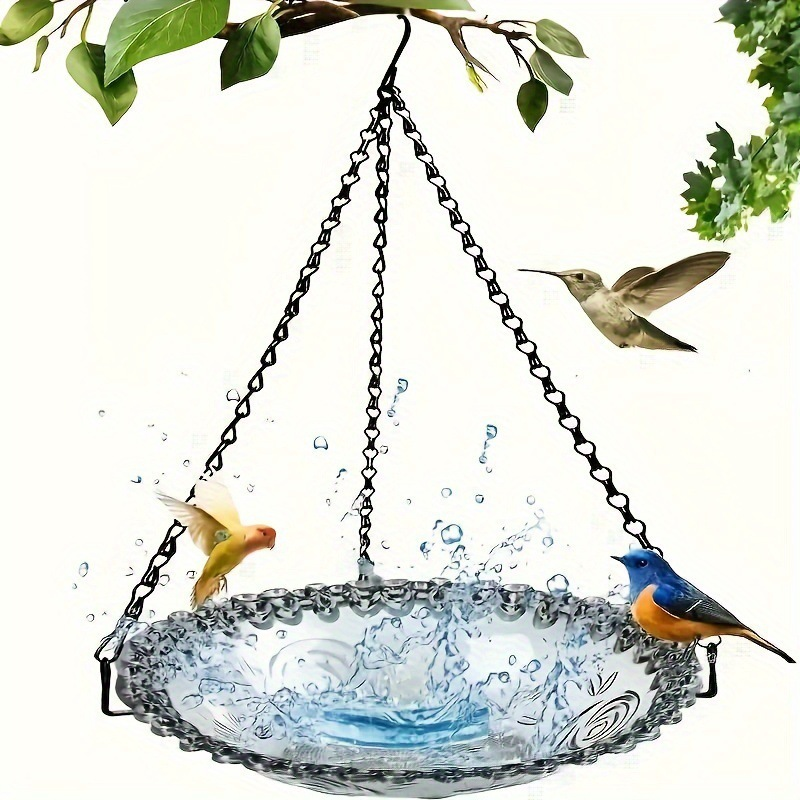 🐦 Vintage Hängende Vogelfutterstation & Tränke ✨ 2‑in‑1 Wetterfest 🌿 Für Garten & Balkon