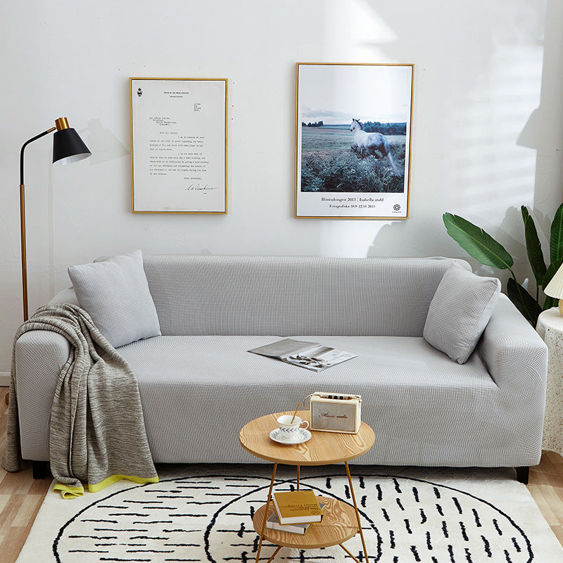 🛋️ Stretch-Sofa-Bezug mit Jacquard-Muster – Rundum-Passform für Couch & Sessel – Elastischer Möbel-Schoner in Übergröße – Waschbarer Polsterbezug