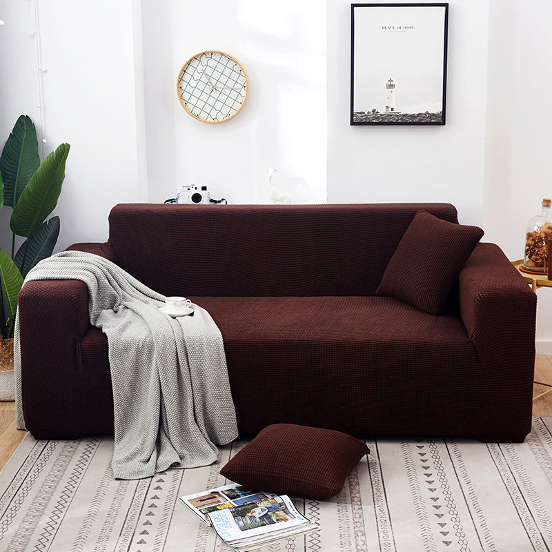 🛋️ Stretch-Sofa-Bezug mit Jacquard-Muster – Rundum-Passform für Couch & Sessel – Elastischer Möbel-Schoner in Übergröße – Waschbarer Polsterbezug