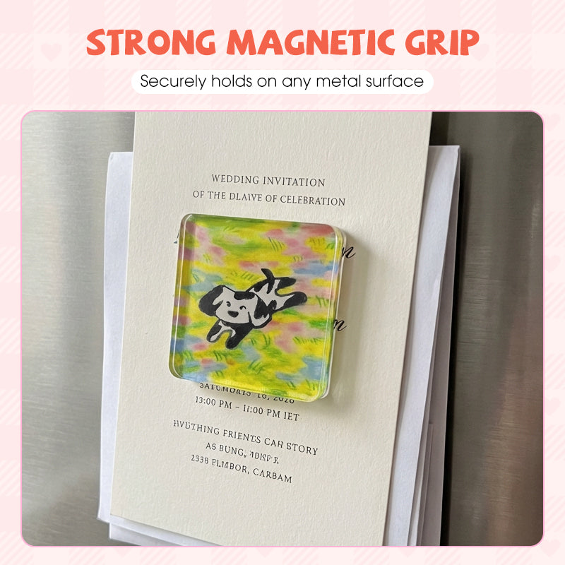 📢📢50 % RABATT !!!⏰Klares Acryl-DIY-Kühlschrankmagnet-Set