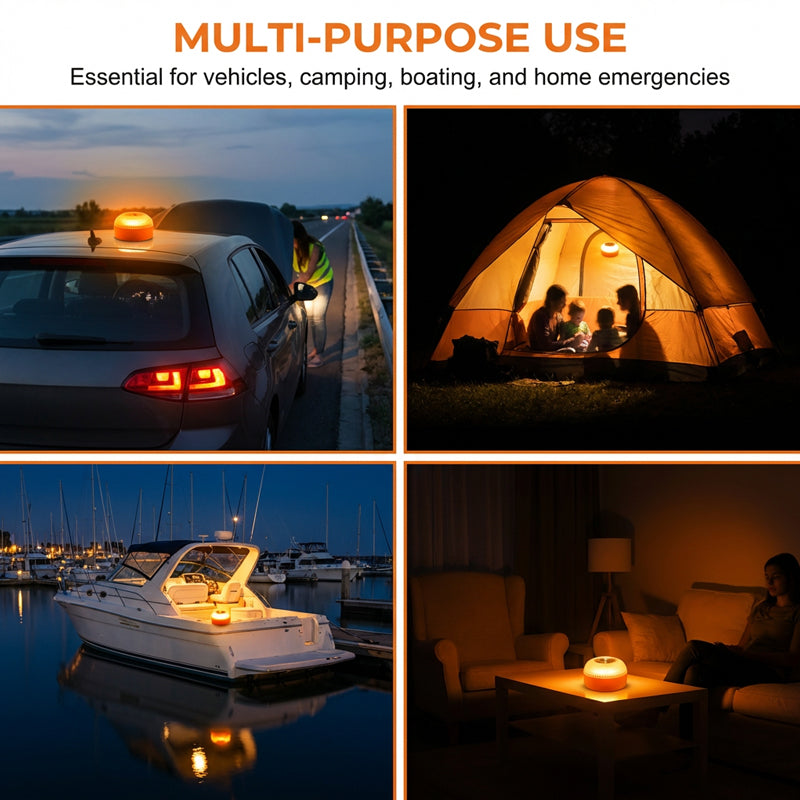 🚨🔦 V16 Stroboskoplichtleiste mit starkem Magneten – 360° Rotation, 16 LED Modi & IP65 wasserdicht ⚡🔋 für Baustelle, Offroad & Notfälle – ideal als Warnleuchte für LKW, Auto & Boot