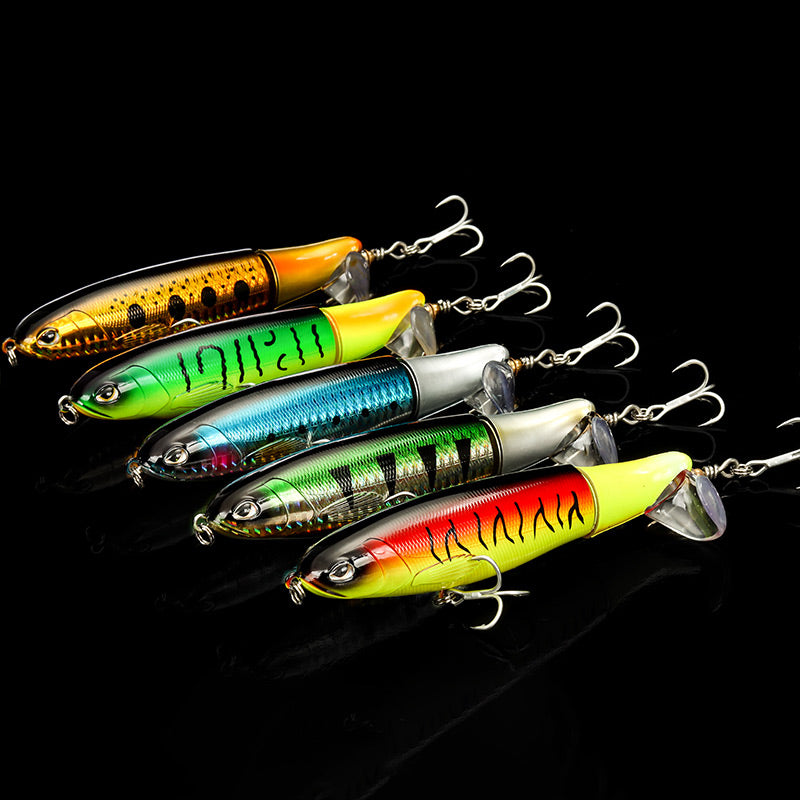 📢📢50 % Rabatt!! ⏰ Oberflächenköder mit Propeller – Wobbler/Popper, Schwimmend, Ideal für Raubfischangeln