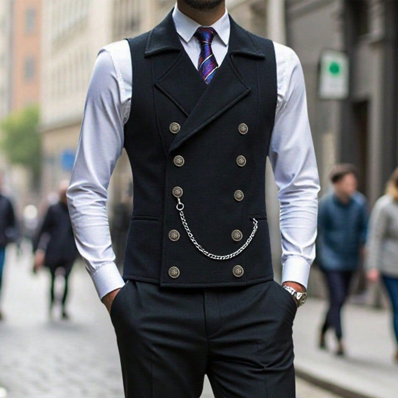 Elegante Retro-Slim-Fit Herrenweste für Anzug & Smoking 👔