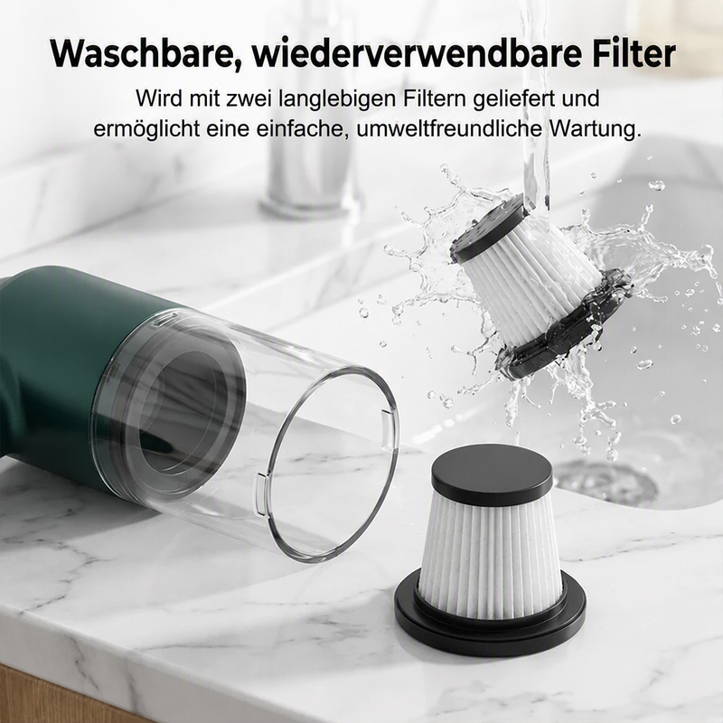 🔥  Sonderangebot 50% RABATT! 🚗Leistungsstarkes Akku-Staubsauger-Set, speziell für Autos entwickelt