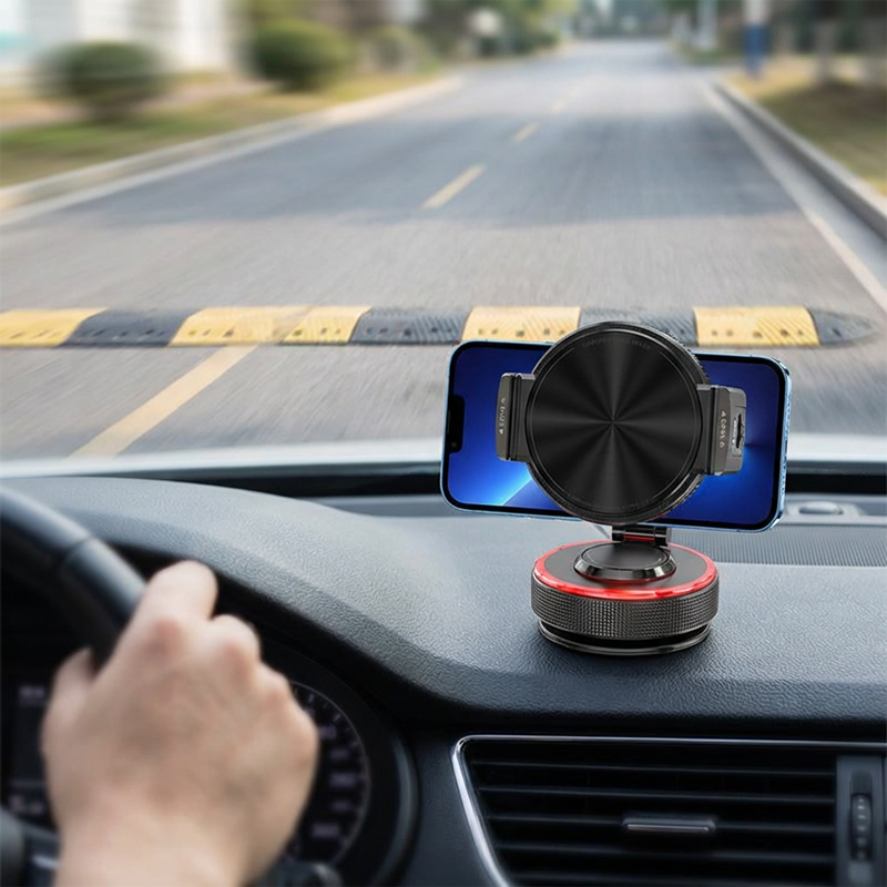 Magnetische Auto-Handyhalterung mit Vakuum-Saugnapf