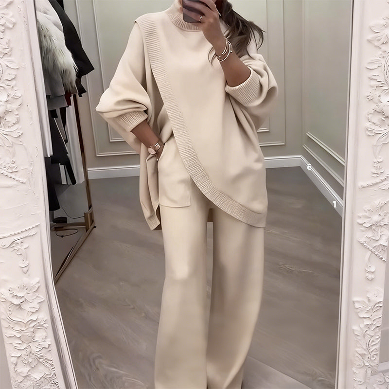 Damen Oversize-Pullover & Hose Set
