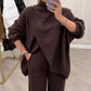 Damen Oversize-Pullover & Hose Set