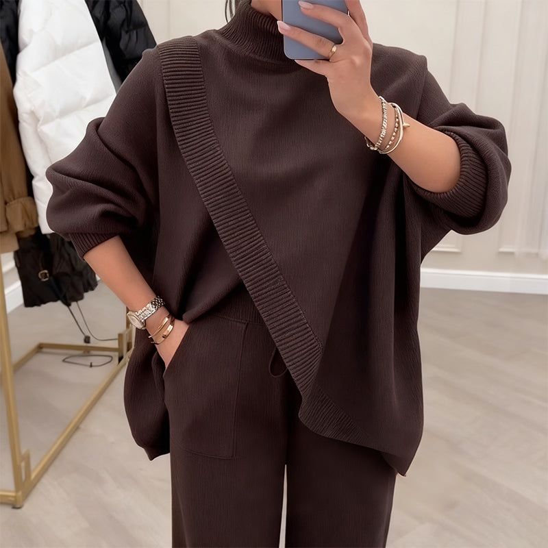 Damen Oversize-Pullover & Hose Set