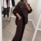 Damen Oversize-Pullover & Hose Set