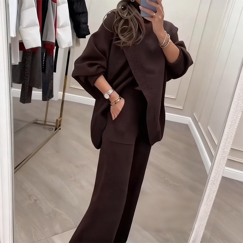 Damen Oversize-Pullover & Hose Set
