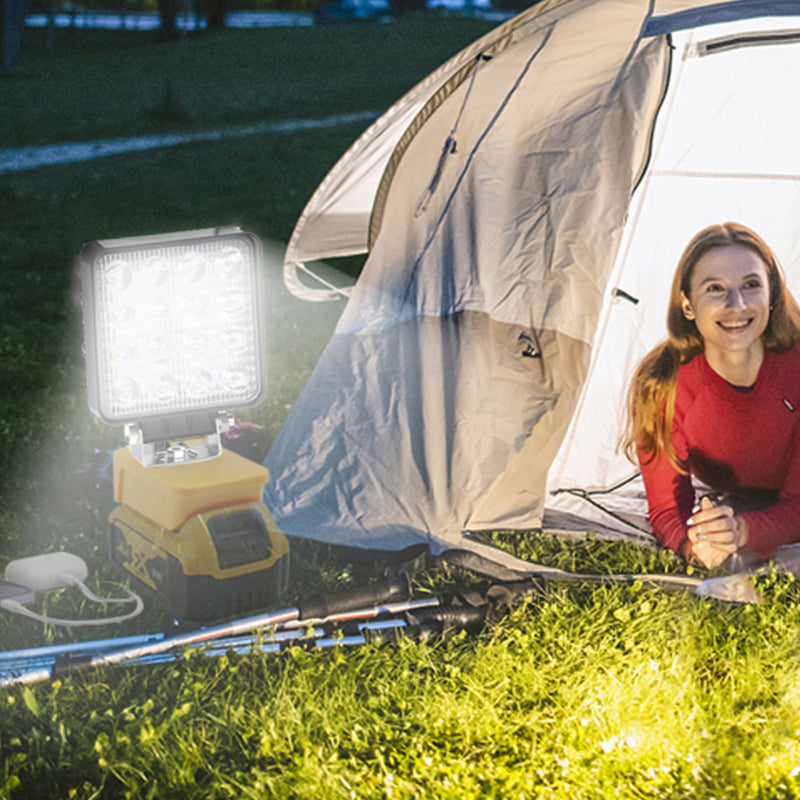 🔦 50% RABATT! ⚡ Makita 18V Kompatibles Arbeitslicht – 2-Modus LED Flutlicht, Dual USB-Anschlüsse & Ideal Für Baustelle, Werkstatt & Notfälle 🛠️