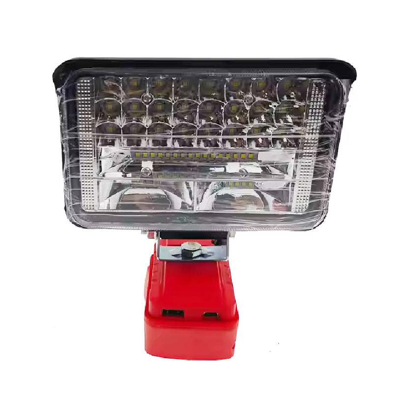 🔦 50% RABATT! ⚡ Makita 18V Kompatibles Arbeitslicht – 2-Modus LED Flutlicht, Dual USB-Anschlüsse & Ideal Für Baustelle, Werkstatt & Notfälle 🛠️