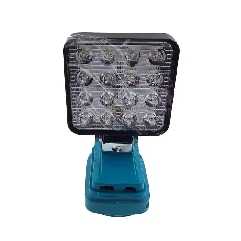 🔦 50% RABATT! ⚡ Makita 18V Kompatibles Arbeitslicht – 2-Modus LED Flutlicht, Dual USB-Anschlüsse & Ideal Für Baustelle, Werkstatt & Notfälle 🛠️