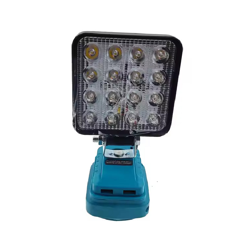 🔦 50% RABATT! ⚡ Makita 18V Kompatibles Arbeitslicht – 2-Modus LED Flutlicht, Dual USB-Anschlüsse & Ideal Für Baustelle, Werkstatt & Notfälle 🛠️
