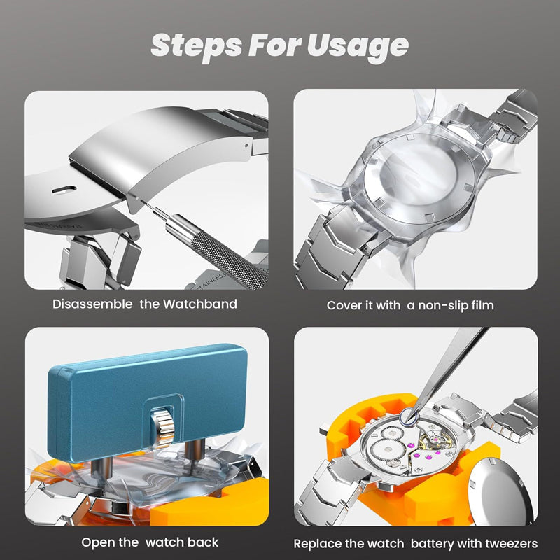 🕰️🔧 Professionelles Werkzeugset für die Uhrenreparatur – 13-in-1, Präzisionswerkzeuge & Ideal Für Uhr- & Brillenreparaturen 🛠️
