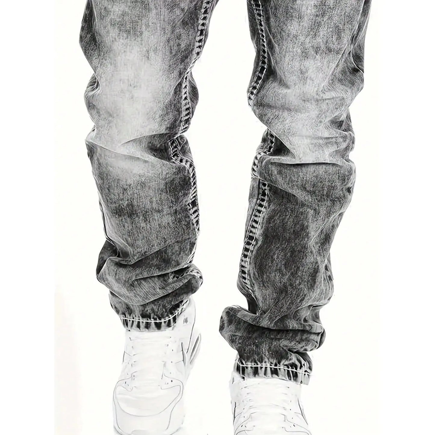 50% Rabatt 🎉– Kreative, schlichte Stretch-Jeans für Herren im Emotional-Rock-Stil👖