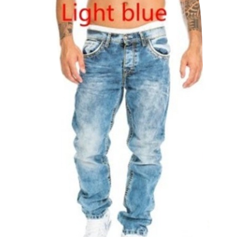 50% Rabatt 🎉– Kreative, schlichte Stretch-Jeans für Herren im Emotional-Rock-Stil👖