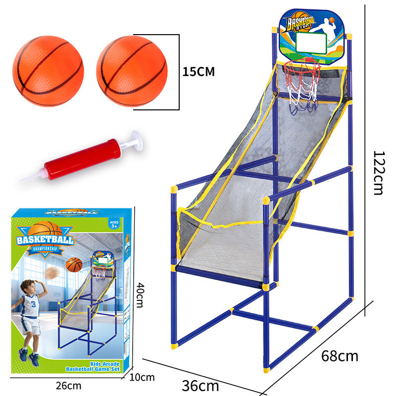 ⏰Jetzt 50 % Rabatt!⛹️Schneller Versand 🚚💨Basketball-Arcade-Spiel für Kinder (Indoor) mit 4 Bällen🏀