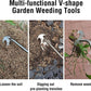 🌿🔨 Robuster Gartenhacken aus Edelstahl – Handgeführte Unkrautentfernung, ideal für Bodenlockerung und Wurzelentfernung