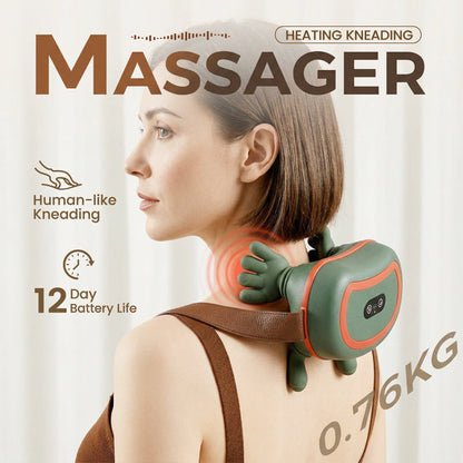 🧤🔥 4D-Massagegerät für Nacken & Schultern – tragbare Shiatsu-Massage mit Wärmefunktion, jetzt −50%
