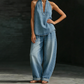💎50% Rabatt👖✨ Damen Jeans-Set 2026 – Retro, Stonewashed, Gerade geschnittene Hose, Lässiger Stil