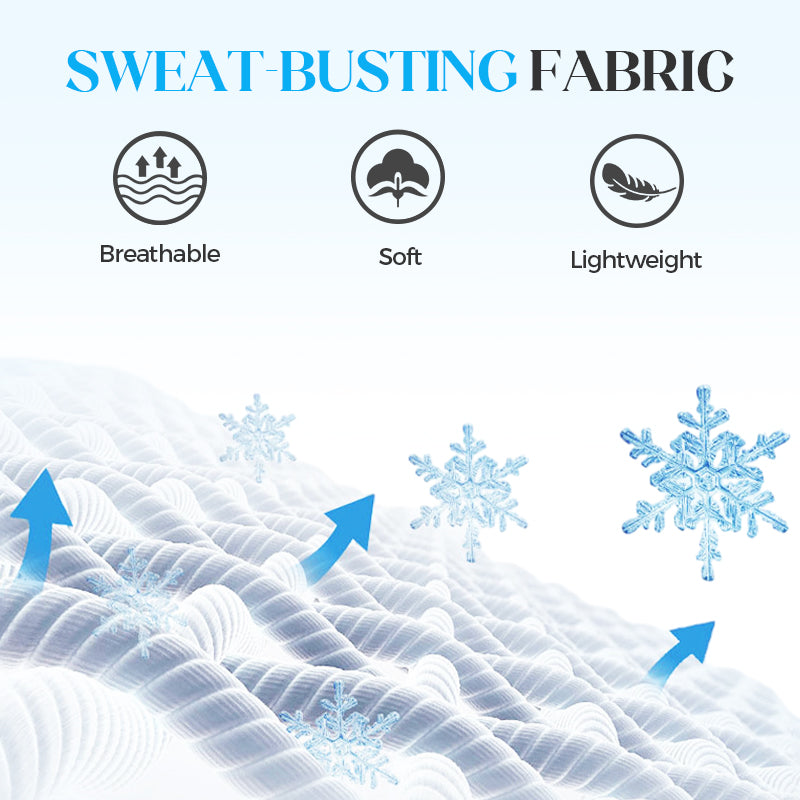 💎 -50% KOMFORT-KÜHLDECKE! 💎 Ice-Sensation-Gewebe, Feuchtigkeitstransport & Weiches Design für heiße Nächte