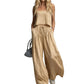 👚 50% RABATT! ✨ Damen Crop Top & Wide-Leg Hose 2-teiliges Set – Modisch, luftig & perfekt für Sommer, Strand oder Partys 🌊
