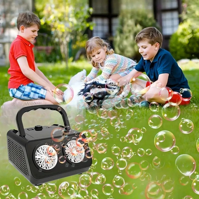 🫧 50% RABATT! ✨ Handgeführte Seifenblasen-Maschine – 26 Löcher, 2000+ Blasen/Min & Magische Lichter für Unvergessliche Partys 🎉