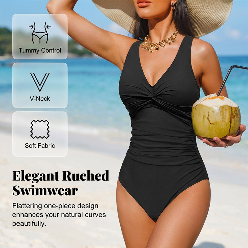 🩱Begrüßen wir den Sommer❤️‍🔥-Einteiliger Badeanzug für Damen mit figurformendem Effekt