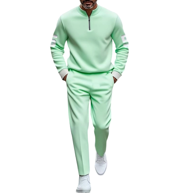 💎 -50% AUF HERREN-SPORTSET! 💎 Schlanke Passform, 3D-Druck & Atmungsaktiver Zweiteiler für den Herbst