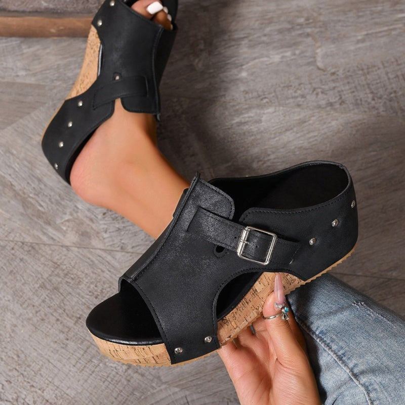 👡 50 % Rabatt! 🌞 Sandalen mit Keilabsatz für Damen – gepolsterte, leichte und bequeme Sohlen, rutschfest ✨