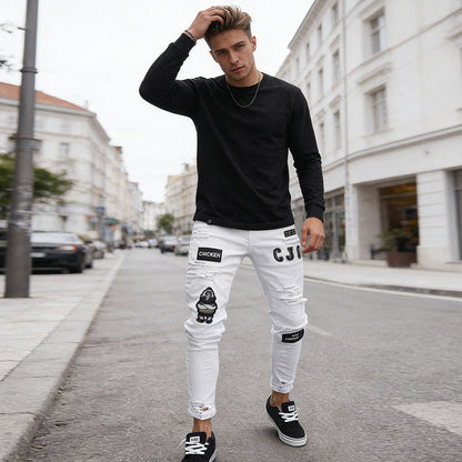 💎 -50% AUF DIE HERREN RIPPED JEANS! 💎 Trendiges Design, Langlebiger Denim & Slim-Fit Silhouette für jeden Style 👖🔥