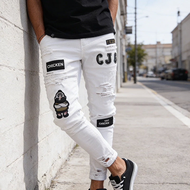 💎 -50% AUF DIE HERREN RIPPED JEANS! 💎 Trendiges Design, Langlebiger Denim & Slim-Fit Silhouette für jeden Style 👖🔥