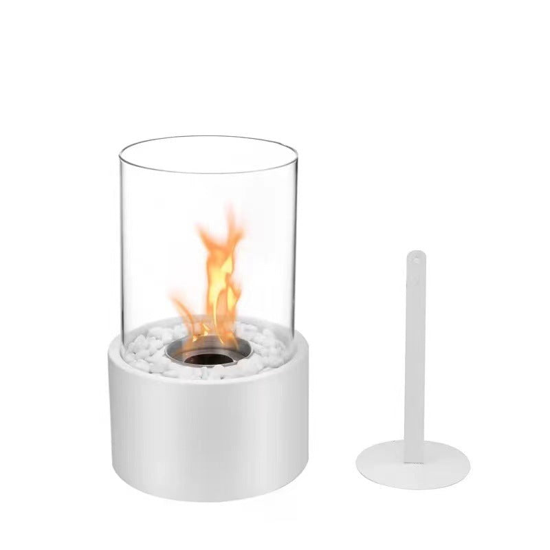 🔥 50% RABATT! 🏠 Tischkamin aus Glas & Metall – Tragbar, Rauchfrei für Drinnen & Draußen, Mit Ethanol-Brenner & Gemütliches Deko-Akzent Für Ihr Zuhause ✨