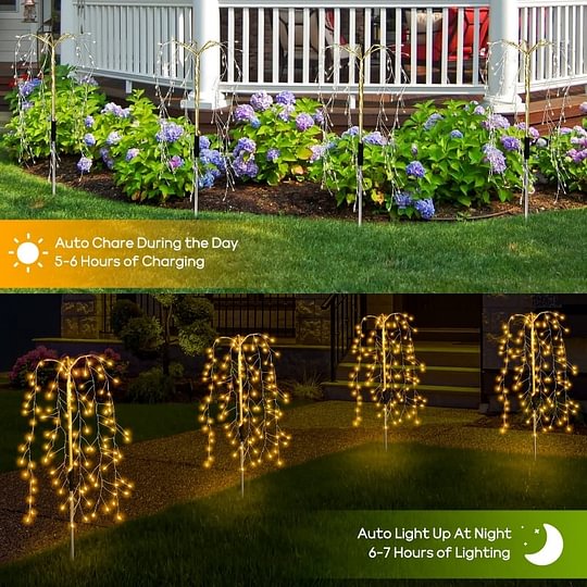 ☀️Solarbeleuchtung für Den Außenbereich – Wunderschöne Garten- & Wegambiance, Automatisches Ein/Aus & Wetterfest 🏡
