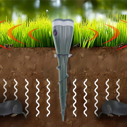 🌸Frühjahrsverkauf 50% Rabatt🌸 Solarbetriebenes wasserdichtes Schrauben-Maulwurfabwehrmittel