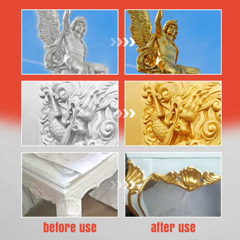 🎨 50% RABATT! 🖌️ Wasserbasierte Farbe in Gold & Holzoptik – Schnelltrocknend, Geruchsarm & Ideal Für Möbel, Wände & Dekorationen Zuhause 🏠
