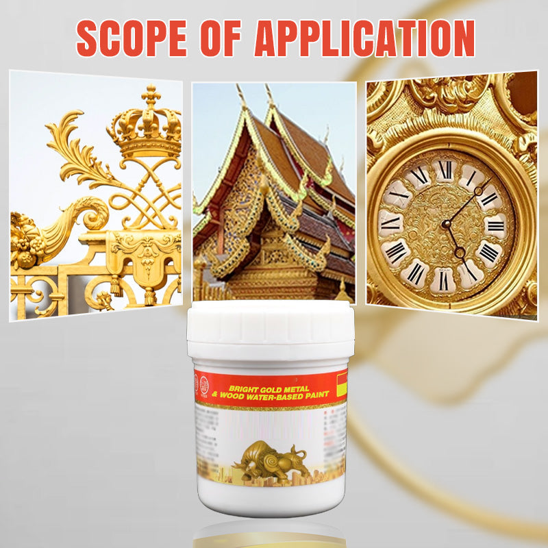 🎨 50% RABATT! 🖌️ Wasserbasierte Farbe in Gold & Holzoptik – Schnelltrocknend, Geruchsarm & Ideal Für Möbel, Wände & Dekorationen Zuhause 🏠