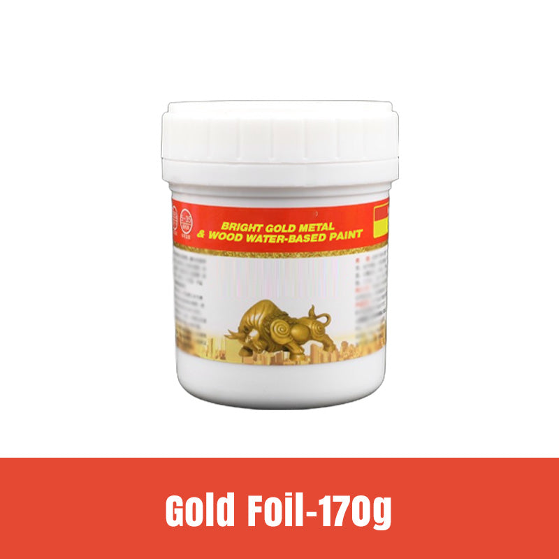 🎨 50% RABATT! 🖌️ Wasserbasierte Farbe in Gold & Holzoptik – Schnelltrocknend, Geruchsarm & Ideal Für Möbel, Wände & Dekorationen Zuhause 🏠