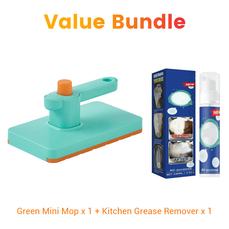 🏠 Vielseitiger Handwischer – geeignet für Glas, Staub & Flüssigkeiten, inkl. ausziehbarem Griff & waschbarem Mikrofaserpad, ideal für den täglichen Gebrauch🧹