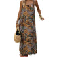 🌿 Sommerlicher Limitierter: U-Ausschnitt rückenfreies Printkleid 👗 | 6 Farben 🌈 | Größen XS-5XL 📏