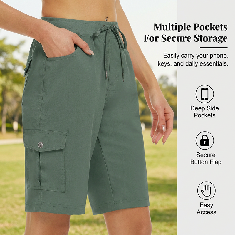 🩳 LIMITIERT 50% RABATT! ✨ Damen Cargo-Shorts – Schnelltrocknend, UPF 50+ & Praktische Taschen 🎒