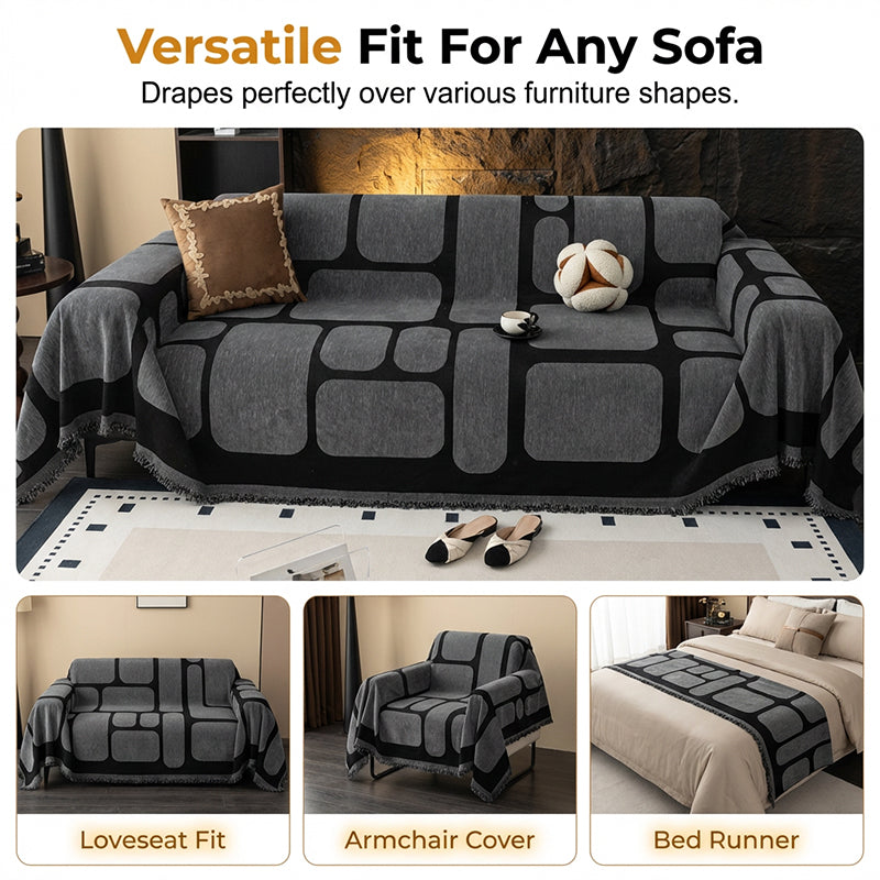 🔥Hot Sale ＆ 50％ Off🔥Boho Chenille Anti-Slip Sofa Cover – Stylish Warm Fabric for Full Couch Protection