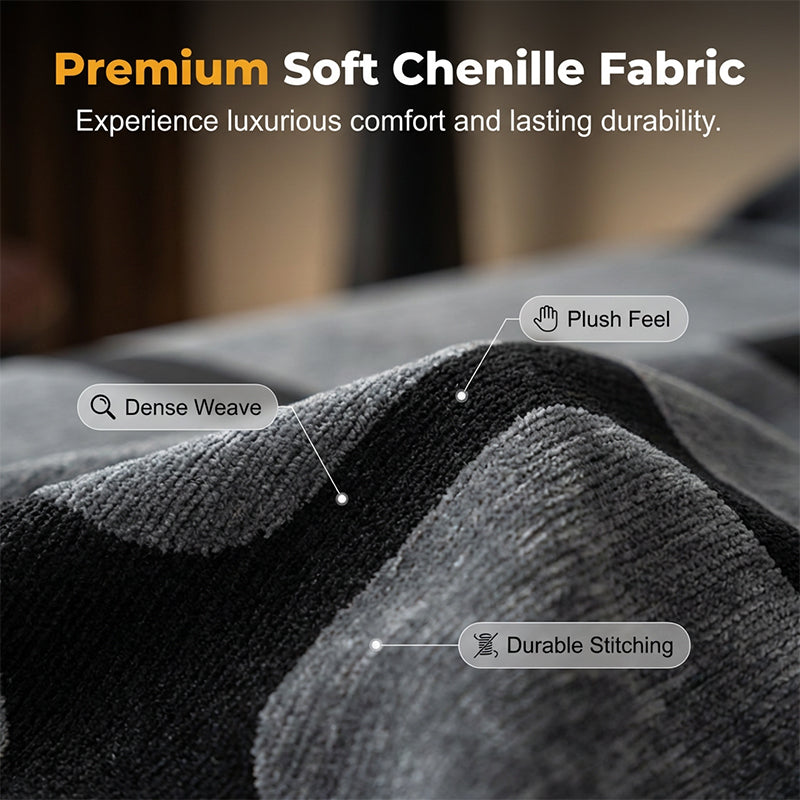 🔥Hot Sale ＆ 50％ Off🔥Boho Chenille Anti-Slip Sofa Cover – Stylish Warm Fabric for Full Couch Protection