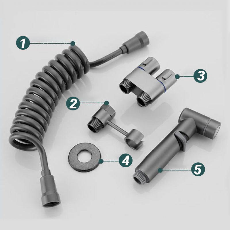 2-Wege-Multifunktionsventil & Bidet-Handbrause Set