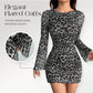 Figurbetontes Damen Mini-Kleid mit Leo-Print