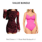 Figurbetontes Damen Mini-Kleid mit Leo-Print