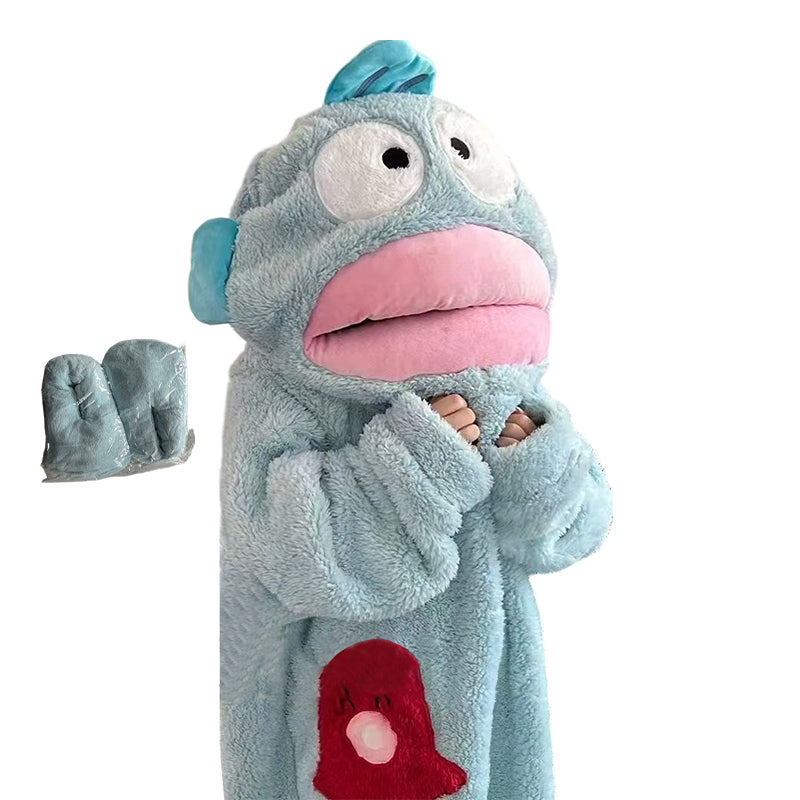 🔥🔥 Großer Saison-Ausverkauf gestartet!! 🧸🐟 warmer Kuschelpyjama mit Motiv aus Korallenfleece – extra weich, hautfreundlich und wärmespeichernd✨