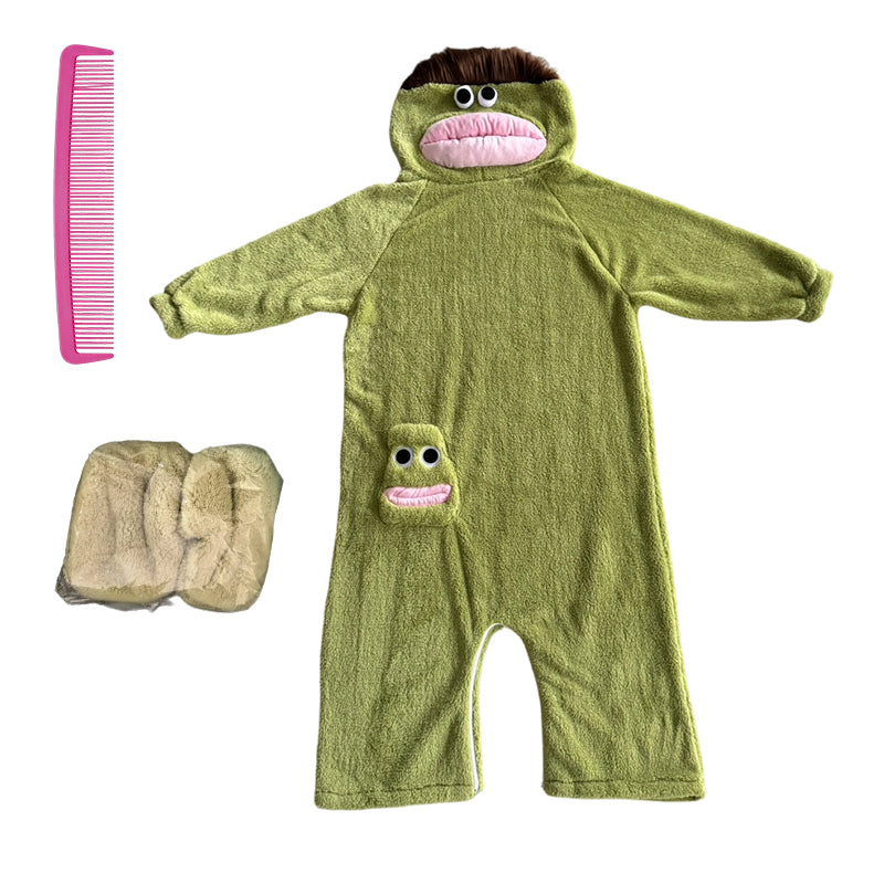 🔥🔥 Großer Saison-Ausverkauf gestartet!! 🧸🐟 warmer Kuschelpyjama mit Motiv aus Korallenfleece – extra weich, hautfreundlich und wärmespeichernd✨
